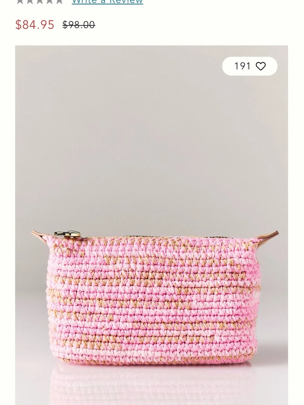 Anthropologie - Stoney Clover Lane Pouchette Cosmetic Pouch
